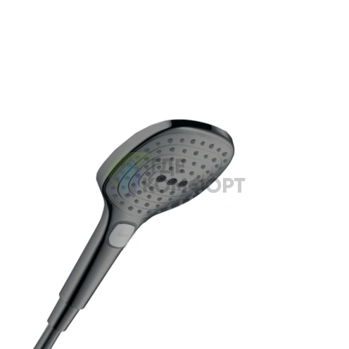 Ручной душ HG Raindance Select E, 120 мм, 1jet, шлифованный черный хром (26520340) - фото 1