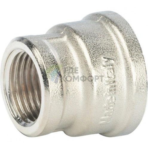 Муфта STOUT ВВ 3/4 x 1/2 никелированная - фото 5