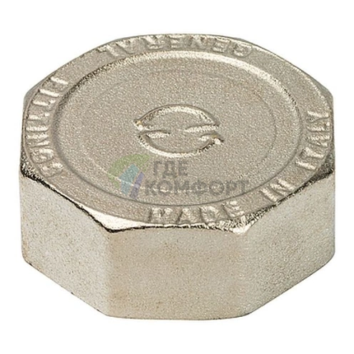 Заглушка STOUT ВР 1 1/4 внутренняя резьба никелированная - фото 1