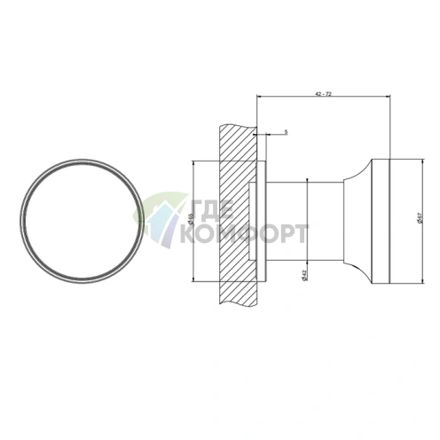 Смеситель GESSI Origini однорычажный встраиваемый с вставкой, цвет Finox Brushed Nickel (66109#149) - фото 2