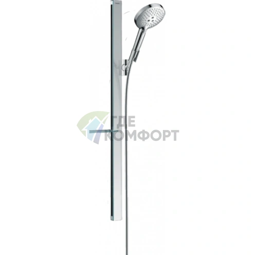 Душевой набор HG Raindance Select S: 3 режима, EcoSmart, хром (27649000) - фото 1