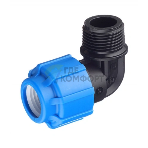 Уголок с наружной резьбой 25x1 ПНД Политэк - фото 3