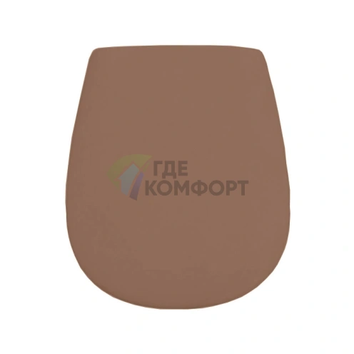 Крышка-сиденье для унитаза Artceram AZULEY с системой мягкого закрытия, цвет tortora/хром (AZA001 40 71) - фото 1