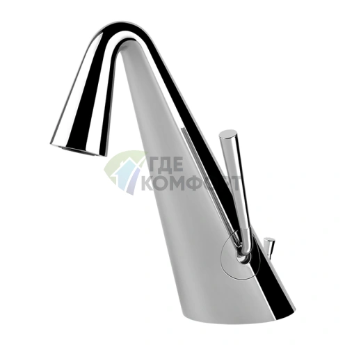 Смеситель для раковины GESSI CONO: Однорычажный с донным клапаном в хроме (45002#031) - фото 1