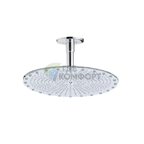 Верхний душ BOSSINI PARIS-OKI 400 мм с потолочным кронштейном 150 мм, хром (H29601.030) - фото 1