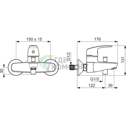 Умный смеситель Oras Safira 1040U для ванны с душем - фото 3