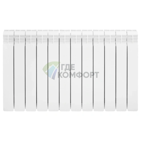 Радиатор алюминиевый литой Konner Lux 100/500-12 секций - фото 2