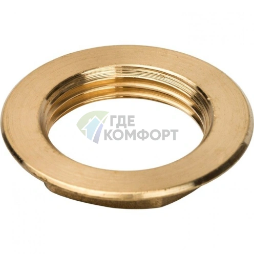 Контргайка STOUT с упором 1 латунная - фото 5