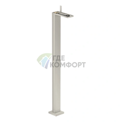 Напольный смеситель AX MyEdition для раковины без панели, цвет сталь (47042800) - фото 1