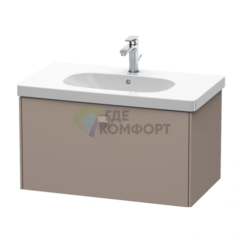 Тумба подвесная Duravit Brioso 820х469х452 мм с выдвижным ящиком, цвет базальт матовый (BR404604343) - фото 1