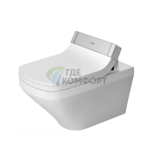 Подвесной унитаз Duravit DuraStyle с креплением для крышки-биде Sensowash (620х370 мм, белый) (2537590000) - фото 1