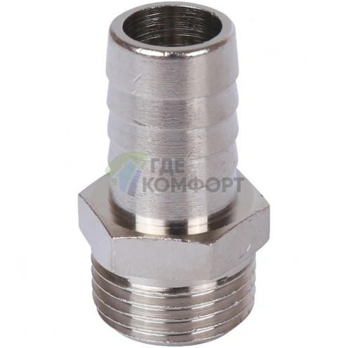 Штуцер НР 1/2x16, никелированный Stout - фото 4