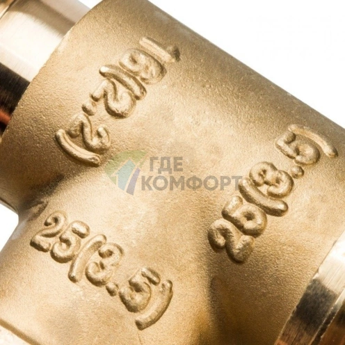 Stout Тройник переходной 25x25x16 для труб из сшитого полиэтилена аксиальный - фото 11