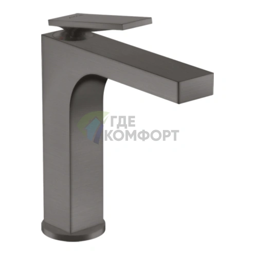 Смеситель для раковины AX Citterio 160 мм: шлифованный черный хром (39023340) - фото 1