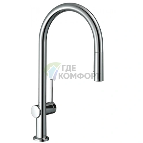 Кухонный смеситель Hansgrohe Talis M54 с вытяжным душем, хром (72808800) - фото 1