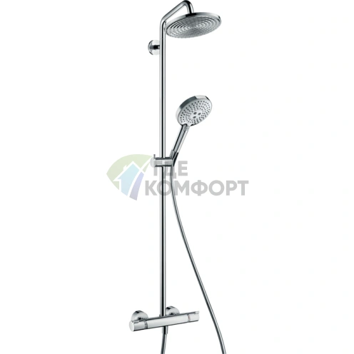 Душевая система HG Raindance S с термостатом: верхний душ 240 мм и ручной душ (27115000) - фото 1