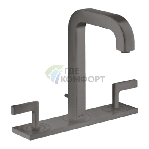 Смеситель для раковины AX Citterio в шлифованном черном хроме (39136340) - фото 1