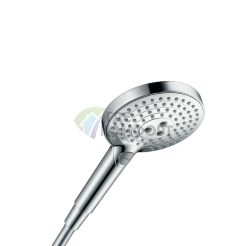 Ручной душ HG Raindance Select S: 3 режима струи, EcoSmart, белый/хром (26531400) - фото 1