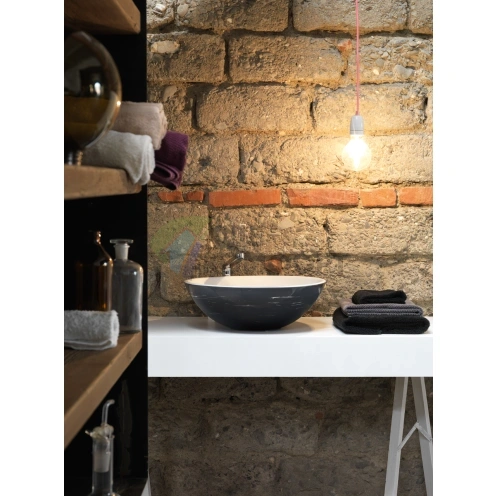 Накладная раковина Kerasan Ciotola С3 Ø46×15 см белая (430301) - фото 4