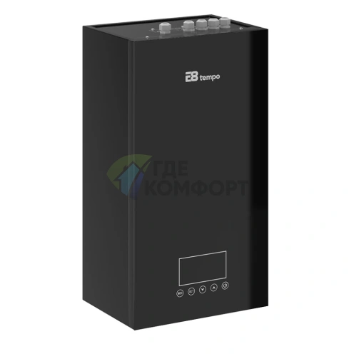 Настенный электрический котел E8 tempo EJA10V (черная стеклянная панель) - фото 2