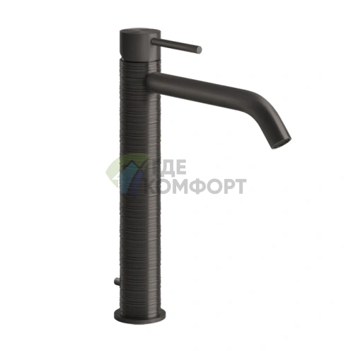 Смеситель для раковины GESSI 316 высокий, цвет brushed black metal PVD (54303#707) - фото 1