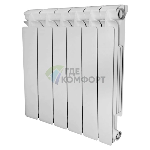 Радиатор алюминиевый STOUT Bravo 500 6 секций - фото 1