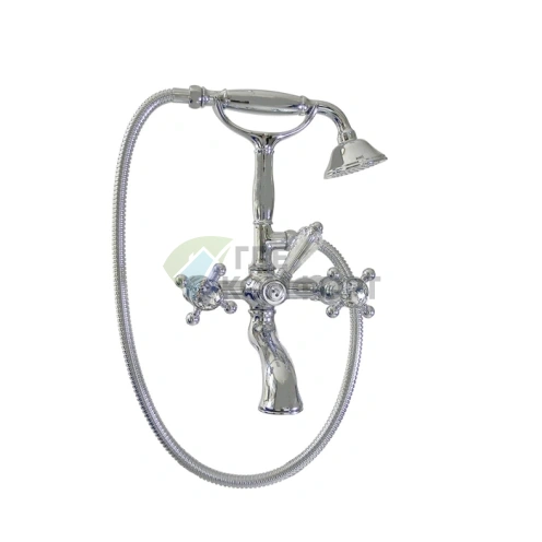 Смеситель для ванны с душем Nicolazzi Half Dome Crystal, настенный, 2 отв., хром (1401CR93) - фото 1