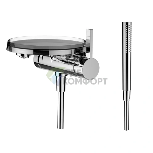 Смеситель для ванны Laufen Kartell с ручным душем, хромированный (3.2133.9.004.141.1) - фото 1