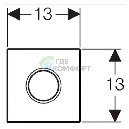 Инновационный привод бесконтактного смыва Geberit Sigma 01 Hytronic для писсуара фото 3