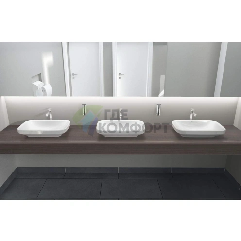 Раковина Duravit DuraStyle 600x380 мм без перелива, шлифованная, белая (349600000) - фото 4