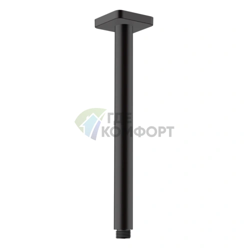 Потолочный держатель для верхнего душа HG Vernis Shape 300 мм, G1/2, матовый черный (26407670) - фото 1