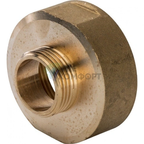 Переходник STOUT ВН 1 1/4 x 1/2 внутренняя/наружная резьба латунный - фото 5