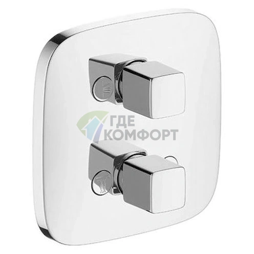 Смеситель для ванны с душем Hansgrohe PuraVida iControl 15777000 с переключателем потоков фото 1