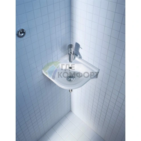 Угловая раковина Duravit Ph Starck 3 430x380 мм с переливом (752440000) - фото 1