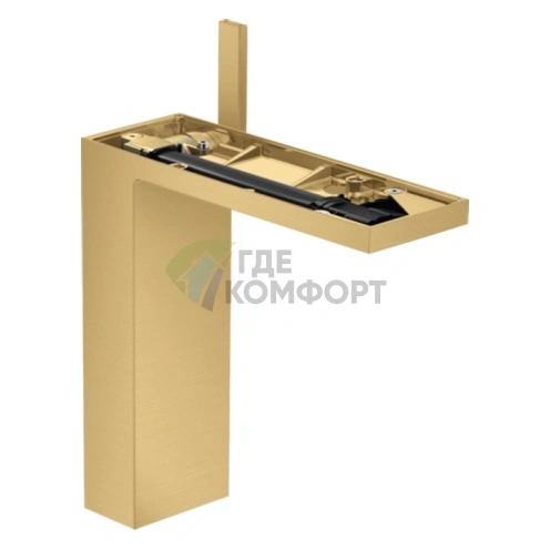 Смеситель для раковины AX MyEdition 70, шлифованное золото (без панели) (47022250) - фото 1