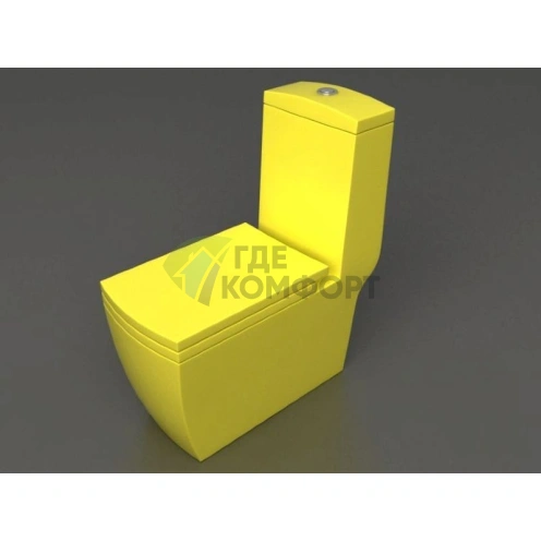 Унитаз-моноблок Arcus 050: стильный желтый дизайн для вашей ванной - фото 2