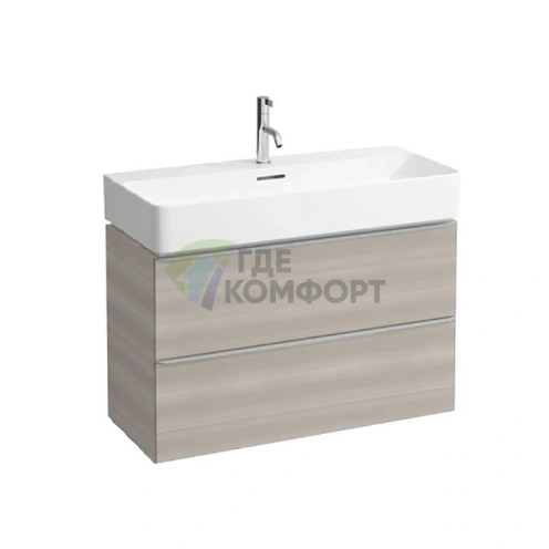 Тумба под раковину LAUFEN SPACE 735x410x520 мм, 2 ящика, цвет Светлый орех (4.1018.2.160.101.1) - фото 1