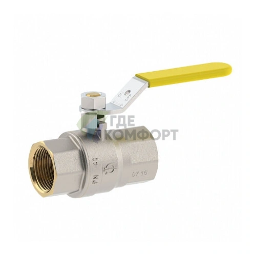 Кран шаровой для газа 1 1/4 внутренняя / внутренняя резьба, ручка рычаг F.I.V. Futurgas (Ф.И.В) - фото 1