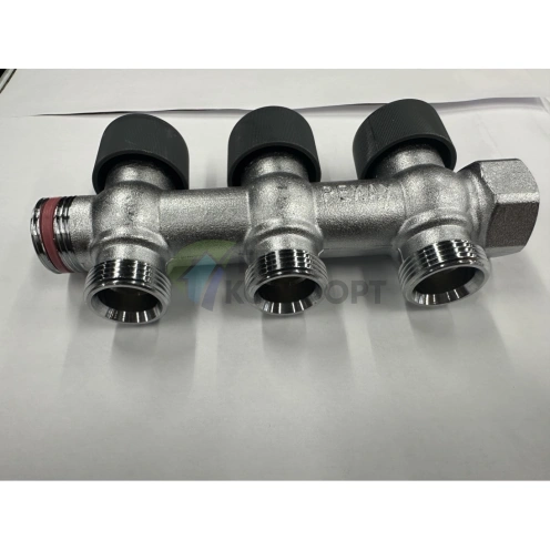 Коллектор REHAU (РЕХАУ - 11316453001)регулирующий, распределительный G3/4 с 3 отводами G 3/4 - фото 2