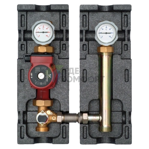 Насосная группа Meibes V-MK 1 с насосом Grundfos UPS 25-60 со смесителем ME 66833.40 - фото 1