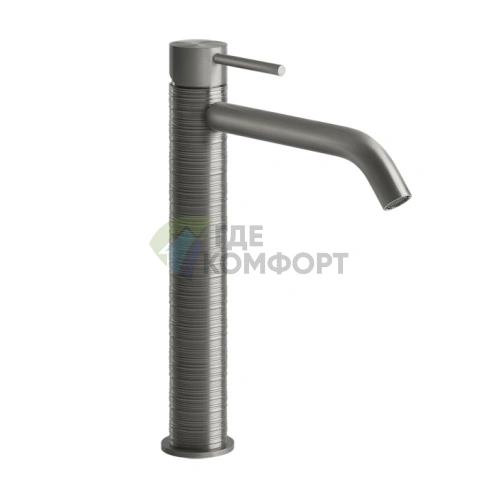 Высокий смеситель GESSI 316 для раковины, сталь матовая (54306#239) - фото 1