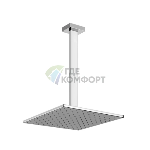 Душевая система Gessi Rettangolo с потолочным креплением 300x300 мм (15199#031) - фото 1