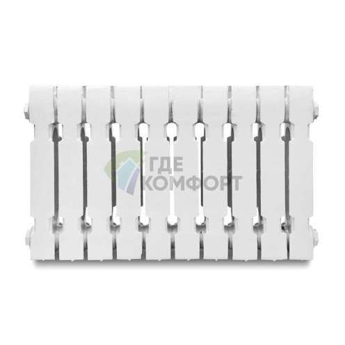 Радиатор чугунный Konner Модерн-300-10 секций с монтажным комплектом - фото 1