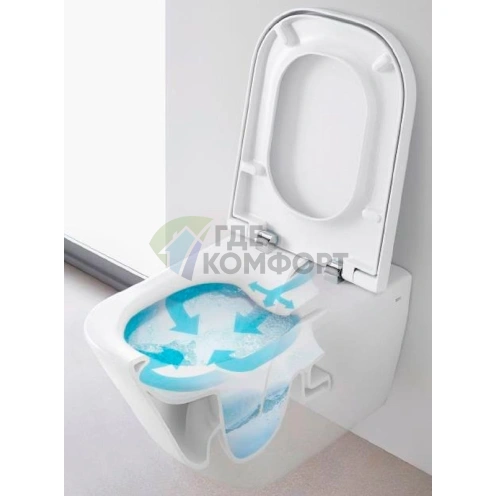 Комплект подвесного унитаза Roca Gap 7893104100 с инсталляцией и кнопкой - фото 6