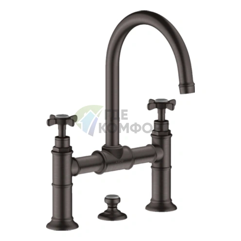 Смеситель для раковины AX Montreux цвет шлифованный черный хром (16510340) - фото 1