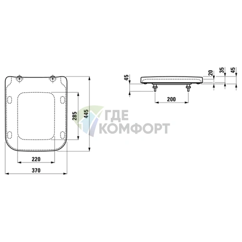 Сиденье для унитаза LAUFEN Pro S съемное с микролифтом (в комплекте с унитазом 8.2096.2.000.000.1) (8.9196.1.000.000.1) - фото 2