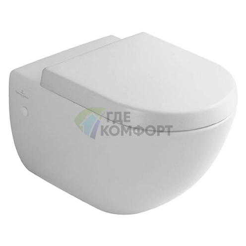 Подвесной унитаз Villeroy & Boch Subway Plus 6600 10R1 Alpin - фото 1