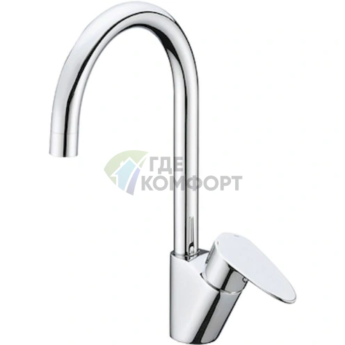 Смеситель Wasserkraft Leine 3507 для кухни с вращающимся изливом - фото 1