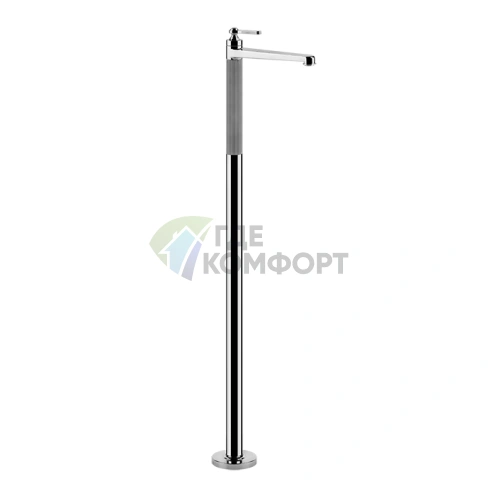 GESSI VENTI20 Напольный смеситель для раковины с выносным изливом 208 мм, хром (65095#031) - фото 1