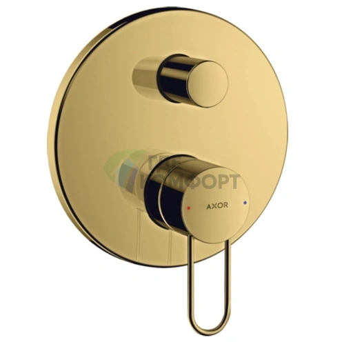 Смеситель для ванны AX Uno в роскошном полированном золоте – стиль для вашей ванной (38426990) - фото 1